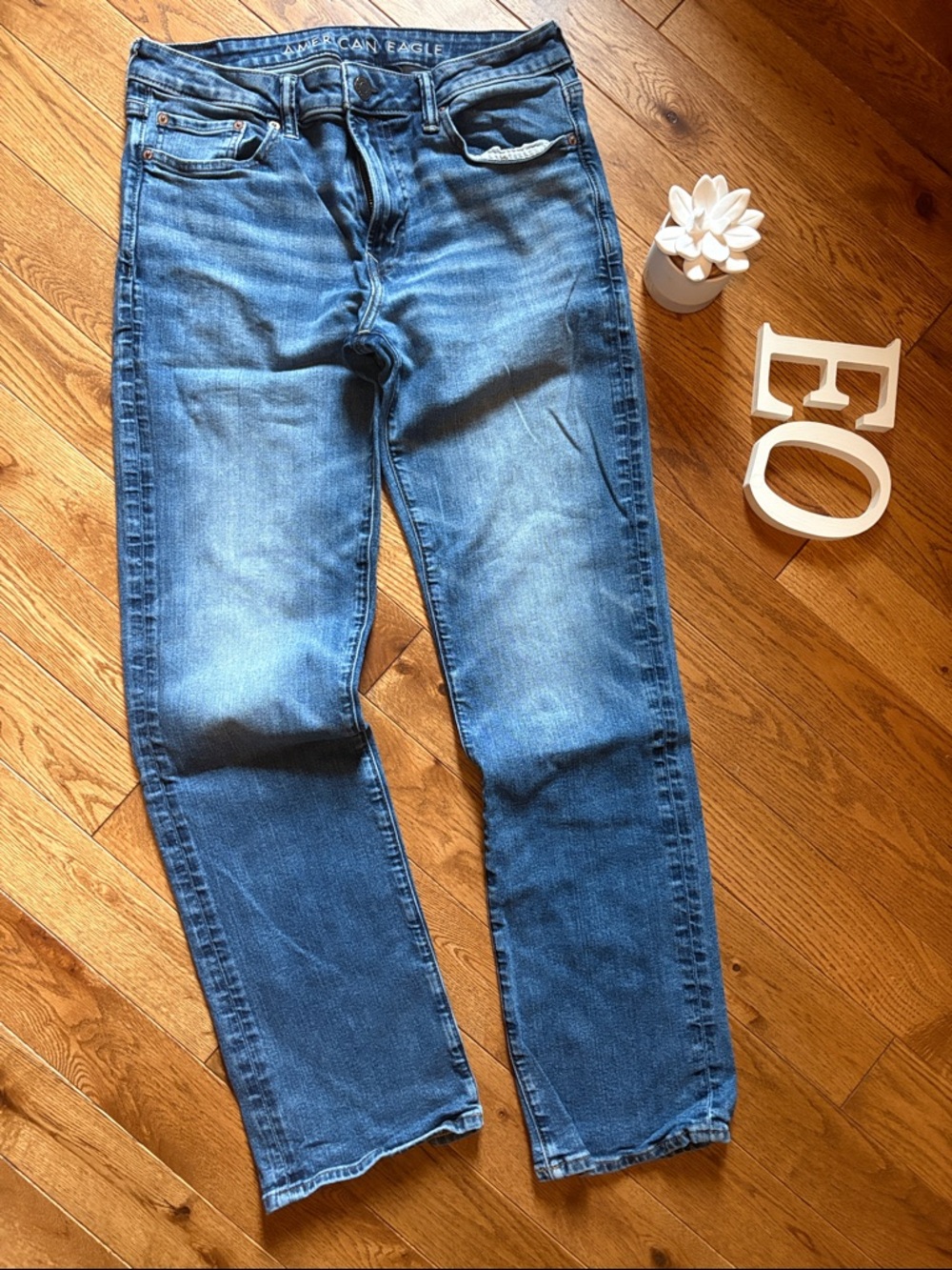 American Eagle Outfitters Men’s Medium Blue Straight Jeans